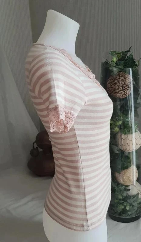 Caroll women's striped t-shirt size 36 – photo 3